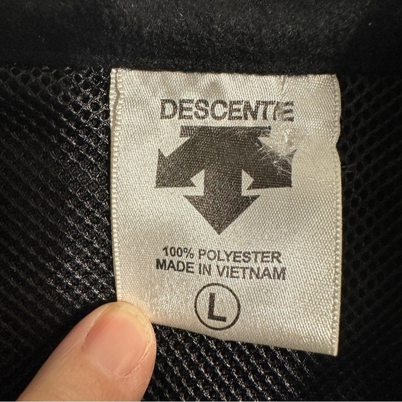 Vintage Descente ski vest, L, zip front, reflective accents, safety, visible - Picture 3 of 9